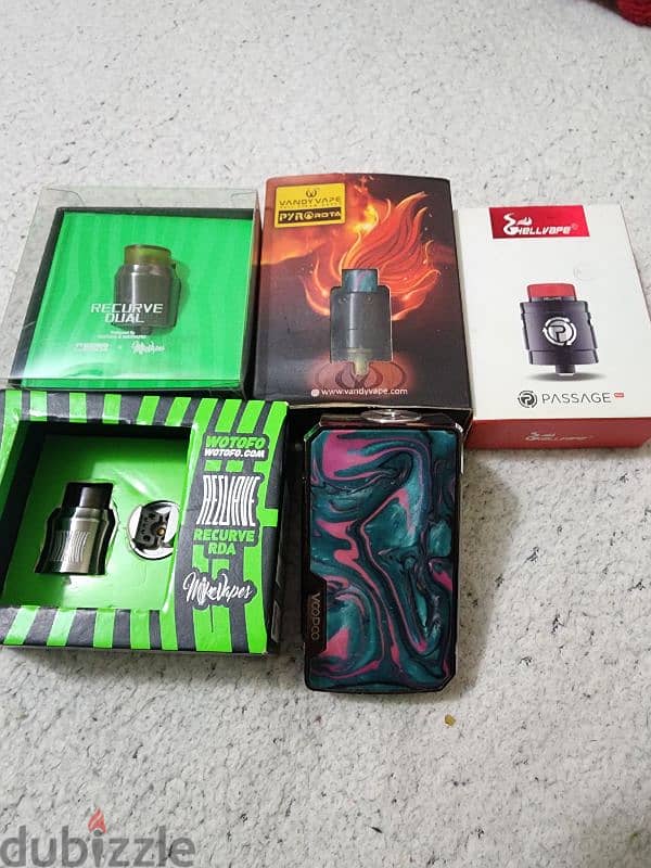 vape mod drag 2 platinum edition + tank pyro  recurve 0