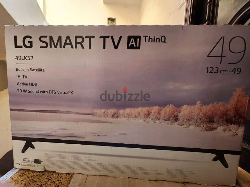 شاشة LG 49 inch. smart AI Thinq. جديدة لم تلمس. 3