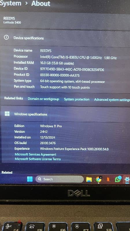 Dell latitude 5400 شاشة تاتش 1