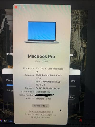 Macbook pro 2019 64gb ram