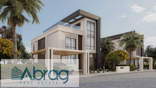 At the best price, 10% down payment, an independent villa for sale, receipt 2027, installments on the Dahshur Road Zayed, VALLEY VIEW