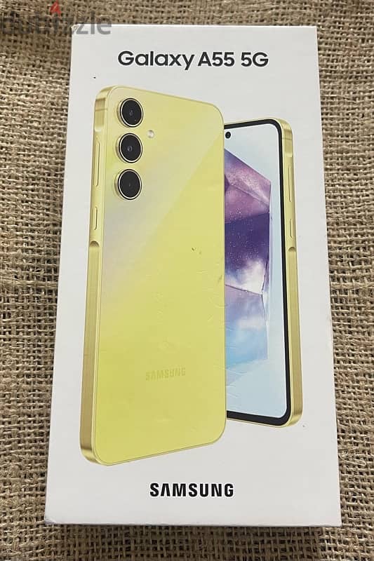 Samsung a55 جديد برشام لون دهبي ضمان الوكيل من غير ضريبه 0