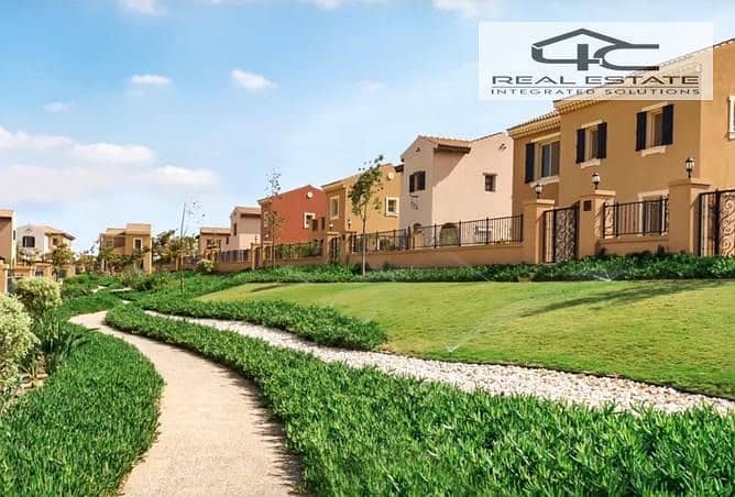 Villa Twin house for sale 230m in Hyde Park new cairo installment over 10 years Prime location in  the compound in best location in 6th Settlement 0