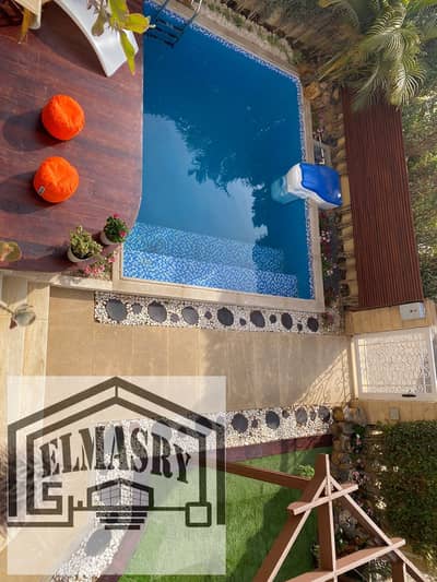 Townhouse villa for sale, model T1, in the best location in Rehab, First Settlement, New Cairo