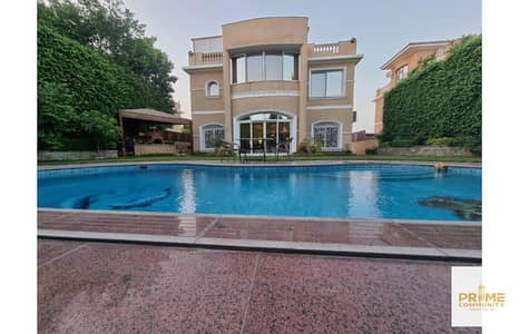 Villa standalone 740 sqm fully finished and furnished high end finishing with private pool and lowest price for sale in Mena garden city