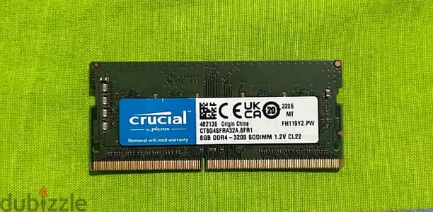 Crucial 8gb Ram for laptops