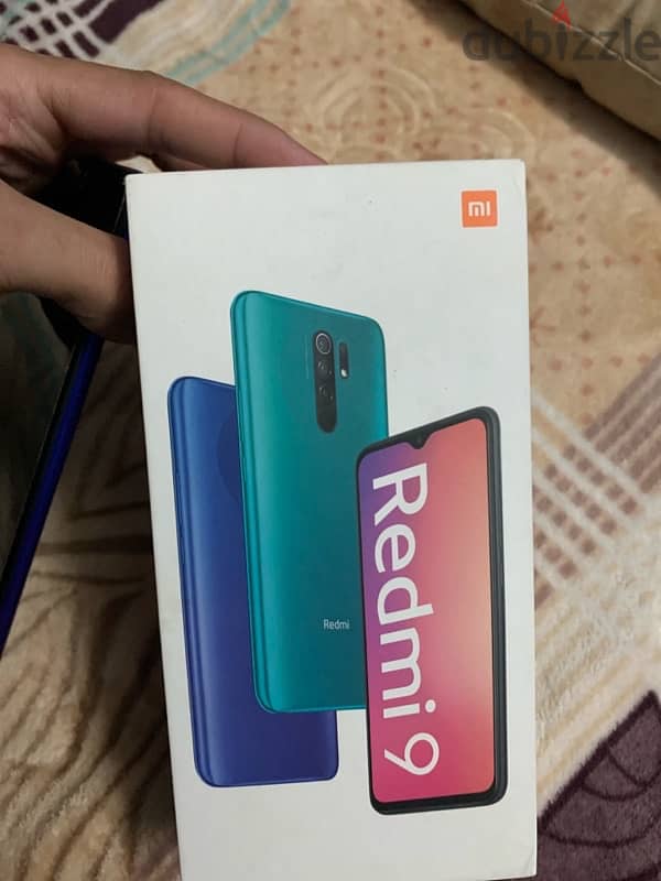 هاتف Redmi 9 استعمال خفيف بالكرتونه مفوش خدش 4