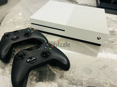 XBOX ONE S with two original controllers.