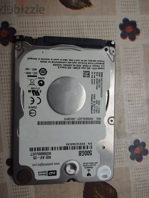 Western Digital 500Gb HardDisk 0