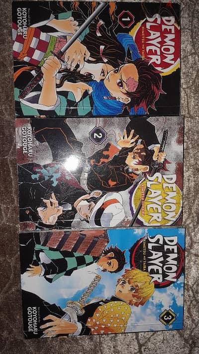 demon slayer volume 1 2 3