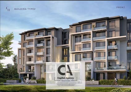 With a special cash discount an apartment for sale in the heart of October in front of Al-Gezira Club in Club Hills - or pay 10% down payment