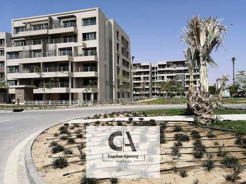 Apartment * Resale * with garden Ready To Move in Capital Gardens Compound Palm Hills with a view of the lagoon - distinguished location 0