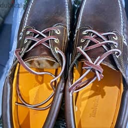 New & unused Timberland 3 eye lug boat shoes size 46. 4