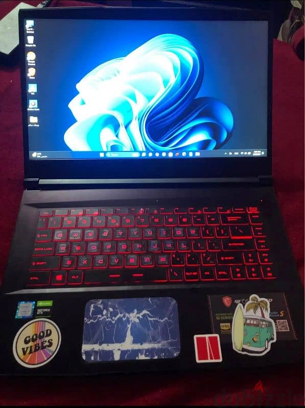 Laptop msi gf65 thin i7 9750h GTX 1660 ti ram 16 لابتوب 2