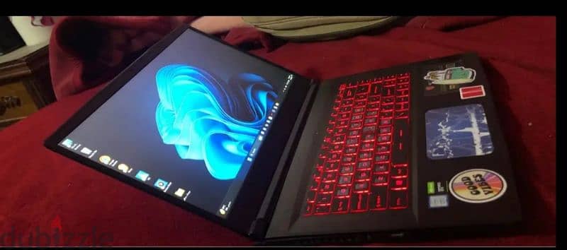 Laptop msi gf65 thin i7 9750h GTX 1660 ti ram 16 لابتوب 5