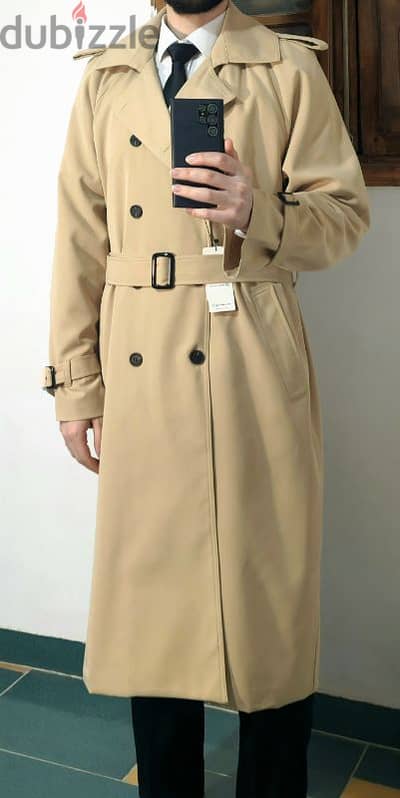 بالطو جبردين صيفي خريفي ماركة Shein جديد Trench Coat