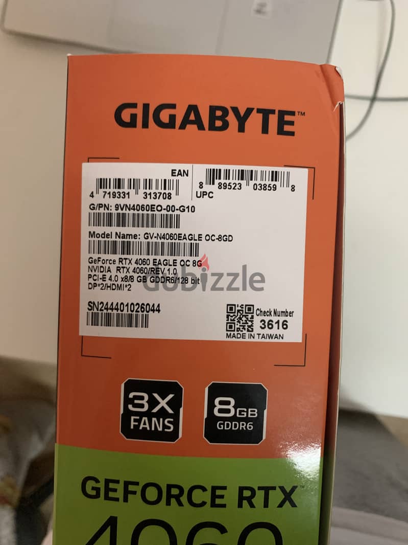 NVDIA RTX 4060 TRIPPLE FAN EAGLE OC 8GB 4