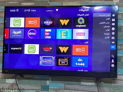 عفوا بدون فصال بسعر نهائي توشيبا 55بوصه Smart TVبحاله فوق فوق الممتازه