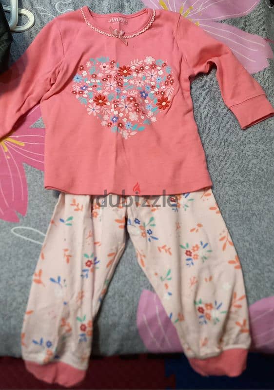 Junior autumn pyjamas used like new for girls for sale 0