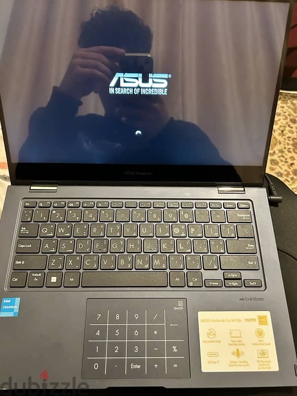 Asus vivobook 14 Flip كسر زيرو استعمال شهرين شاشه oled 3