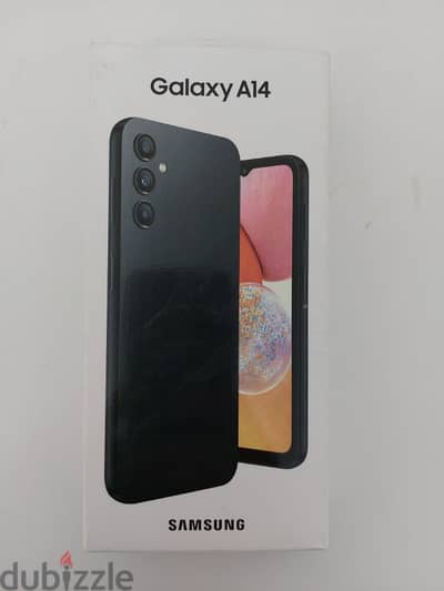 samsung galaxy A14, RAM 4G, Storage 128G, Cover