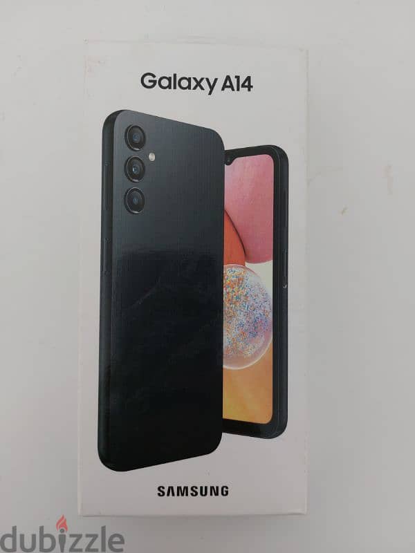 samsung galaxy A14, RAM 4G, Storage 128G, Cover 0