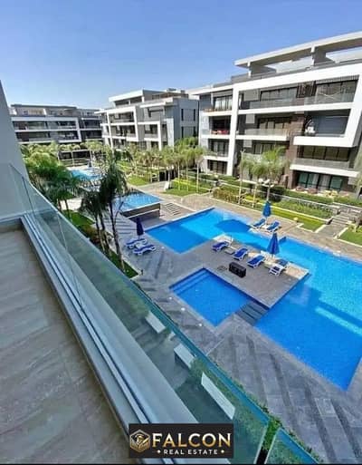 Apartment 164 m, ready to move , with a prime view of pool in Golden Square, Fifth Settlement