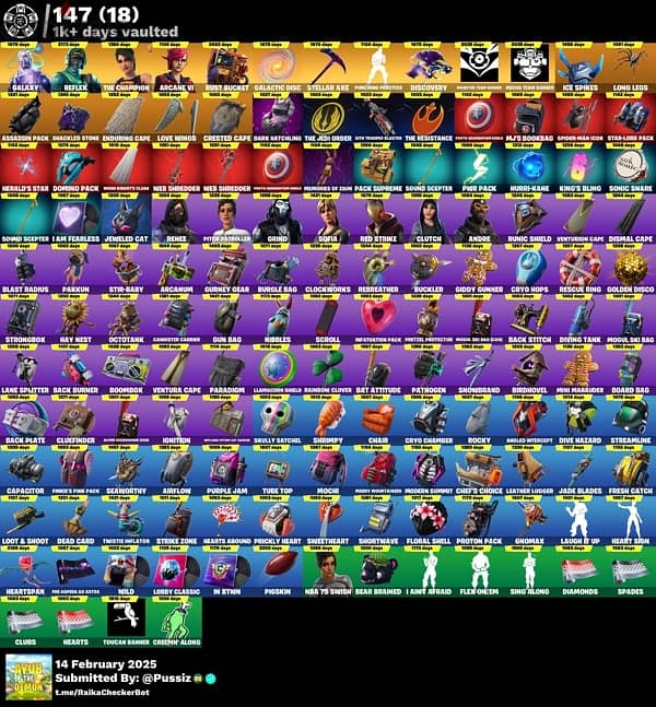 Fortnite account for sale 623 skins 6