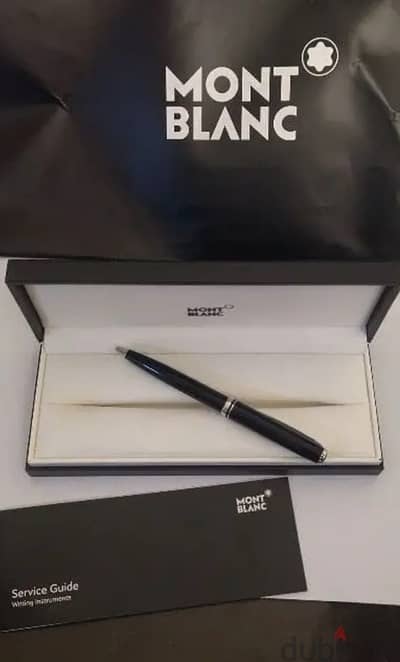 Mont Blanc Pen Original Platinum with box and papers