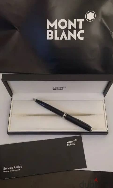 Mont Blanc Pen Original Platinum with box and papers 0