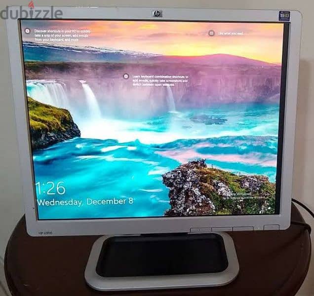 شاشة كمبيوتر او تلفزيون 19 بوصة hp 0