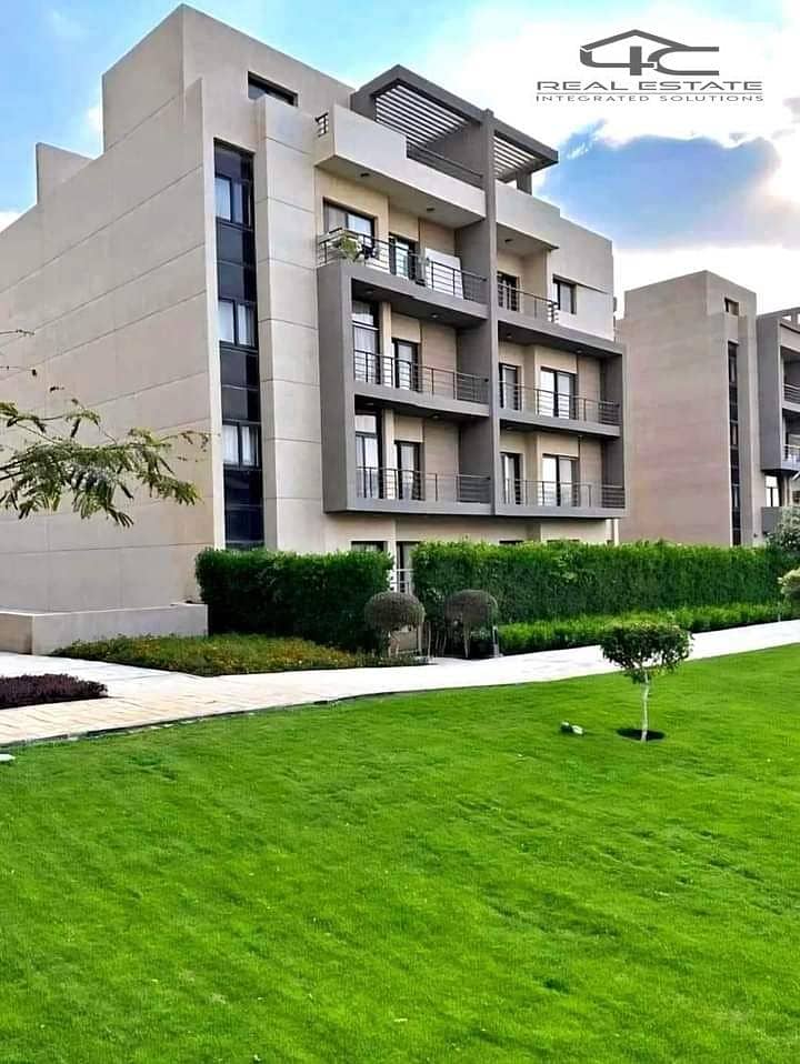 Apartment 182 m with garden 3 bedroom fully finished with Ac. s view land scape  for sale with down payment and instalment in Fifth square compound 0