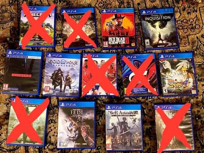 ps4 games - العاب بلايستيشن - nier automata-pes 21 - god of war - gt7