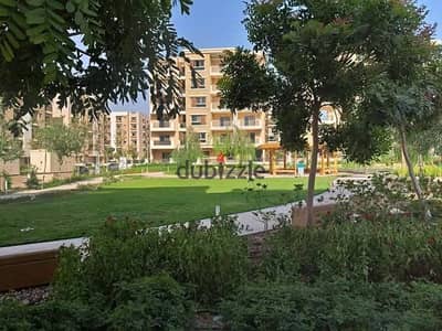 Apartment 154m 3 ground rooms with large garden for sale in Saray Compound In the most distinguished stages of the compound, the club views stage,