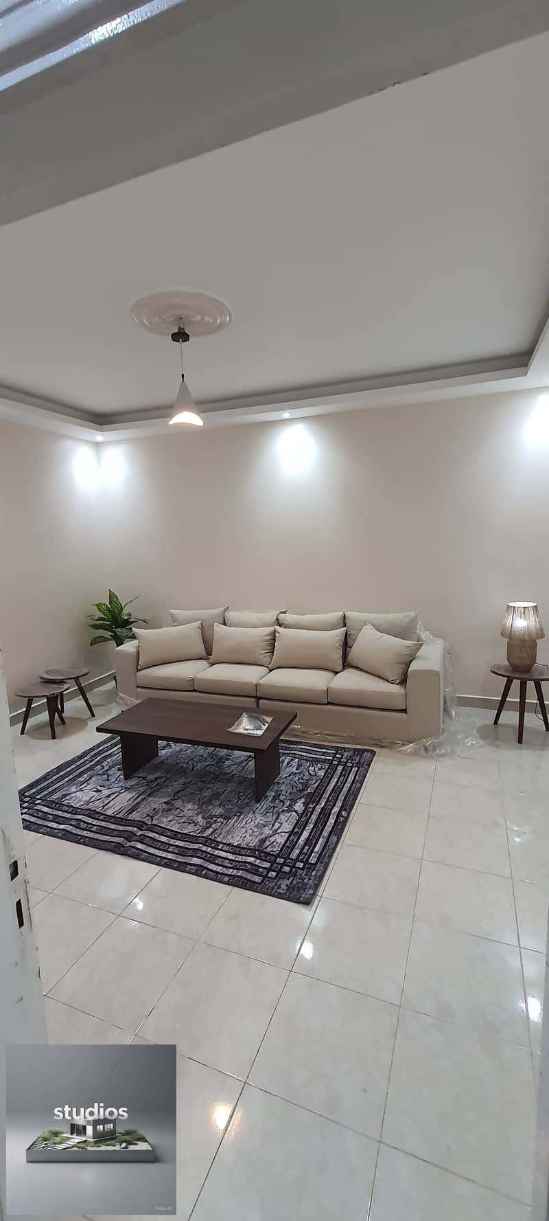 Furnished Roof studio   for rent in Al Yasmine, villa, prime location in View Garden, 0