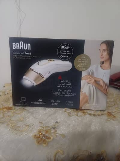 BRAUN silk. expert Pro5براون جهاز إزالة الشعر بالليزر والومضات الضوئية