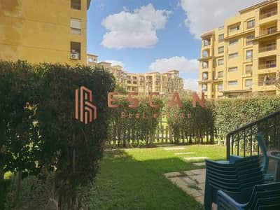 For sale, cash, 160-square-meter apartment, ground floor, with a private garden of 60 square meters, in B1, with a wide garden view, not damaged, for