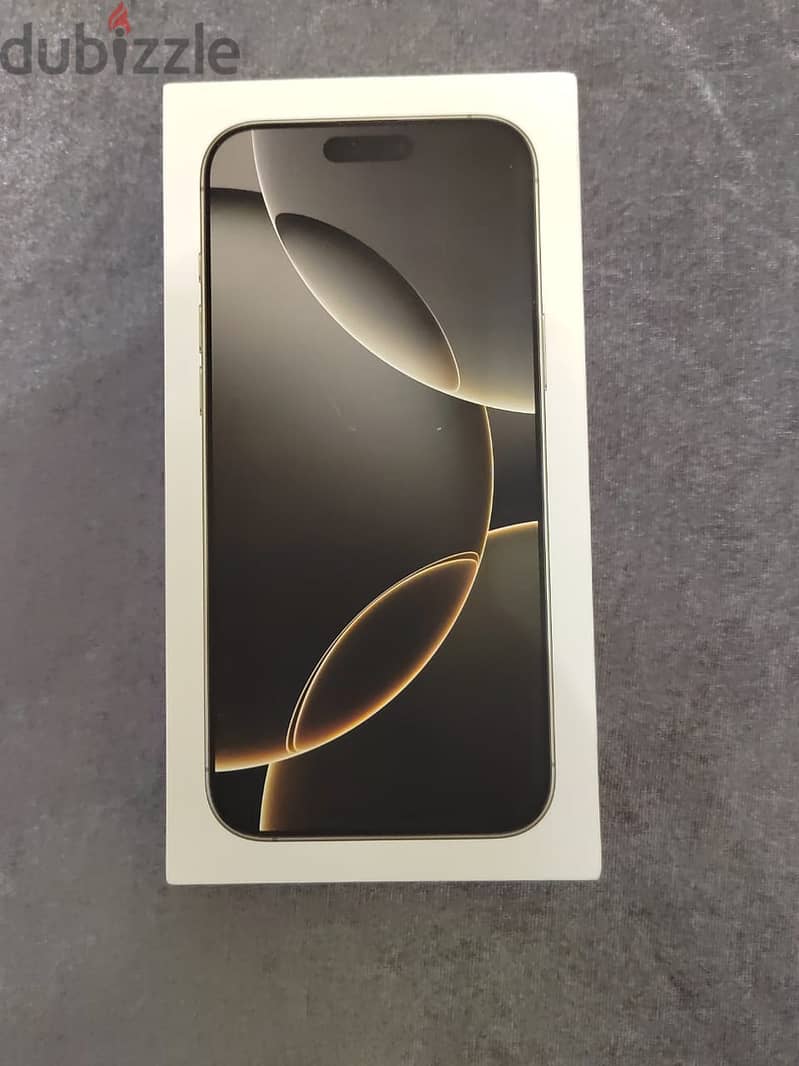 iPhone 16 Pro Max 1TB Natural Titanium 5G - Middle East جديد متبرشم 0