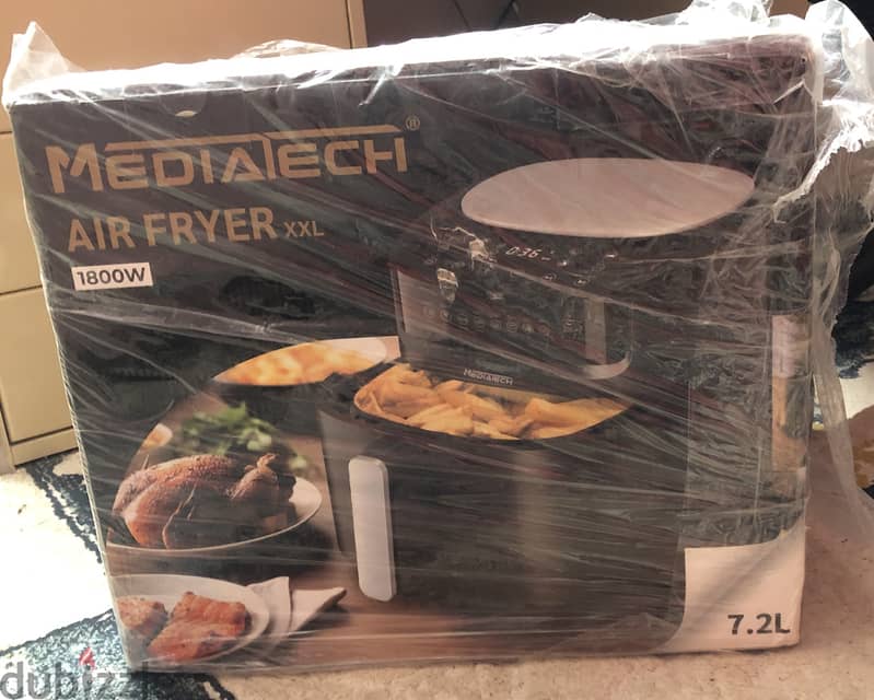 اير فراير ميديا تك جوده عالية Mediatech XXL 7.2L 1800W Model MT-AF2000 0