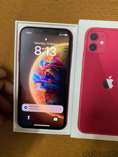 iphone 11 معاه العلبه ١٢٨ جيجا