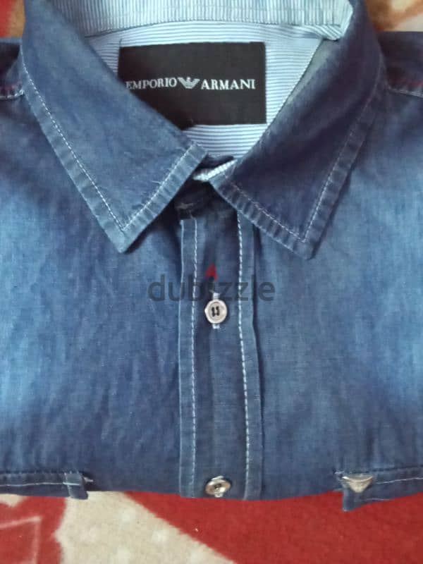 قميص جينز ايطالي ARMANI JEANS 3