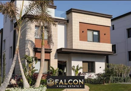 Twin house for sale in the best location in New Cairo in Azhar Compound near Cairo Airport