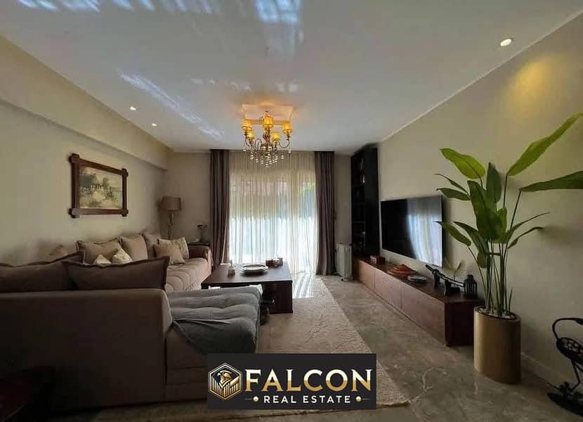 The last corner townhouse for immediate delivery in District 5 Compound, Fifth Settlement, New Cairo, minutes from New Katameya and close to Heliopoli 0