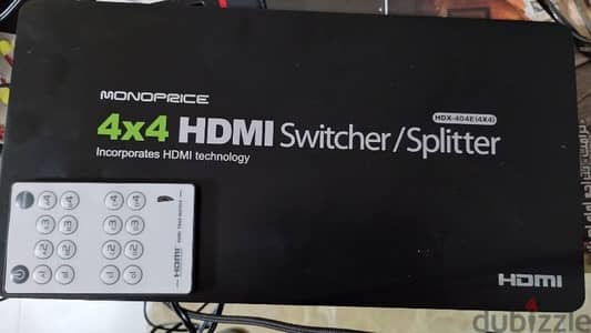 موزع HDMI أربعة أجهزة على أربعة شاشات