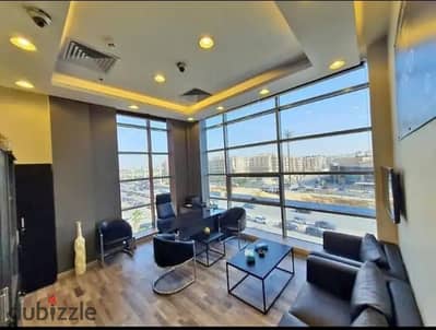 For the first time, an 80-square-meter office  in installments over 9 years, on 90th Street  One Ninety Mall, Fifth Settlement new cairo