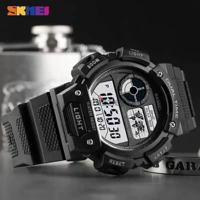 SKMEI 1723 Dual Time Millitary Sport watch  سكيمى اورجينال ضد المياة