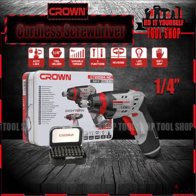 Crown CT22024 Cordless screwdriver 3.6 V مستورد