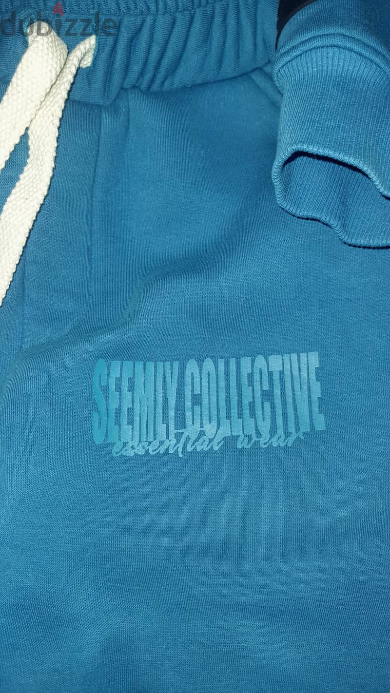 Blue set. hoddie and comfy sweatpants from seemly brand . 1