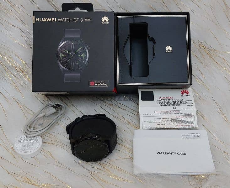 Huawei  Smart Watch GT3  Like New with box. All Accessories 4