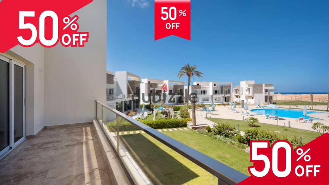 Ramadan offer 50% discount directly on the sea in Sea View Ras El Hekma. . . . | Chalet for sale in the North Coast - Amwaj - Marassi - Mountain View - K 0